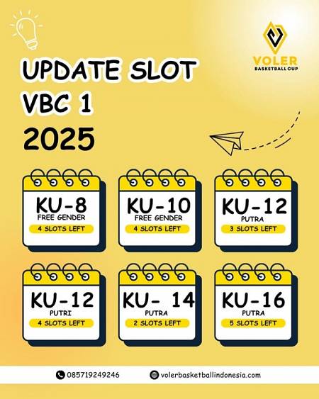 Kuota Peserta Voler Basketball Cup 2025 Semakin Terbatas!
